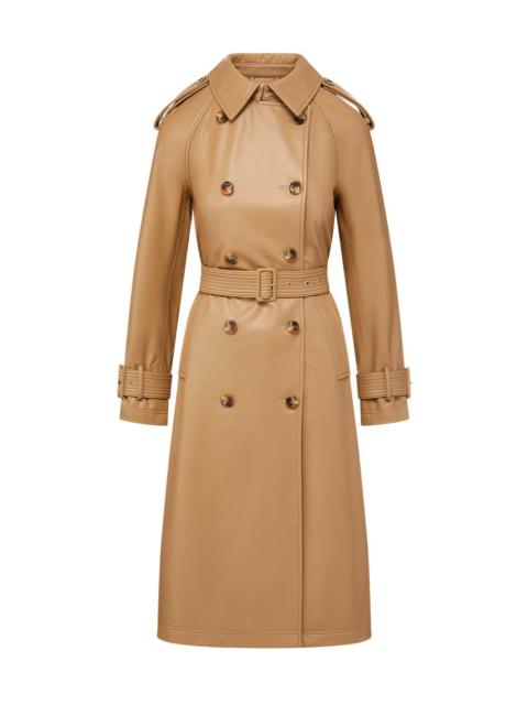 VERONICA BEARD CONNELEY VEGAN LEATHER DICKEY TRENCH COAT