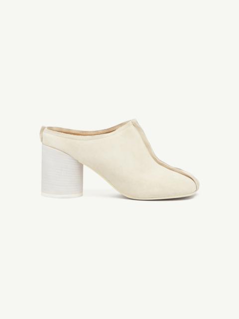 MM6 Maison Margiela Suede Anatomic stitch toe mule