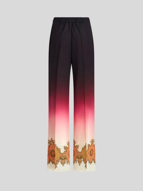 COLOUR SHADED CRÊPE DE CHINE PALAZZO TROUSERS