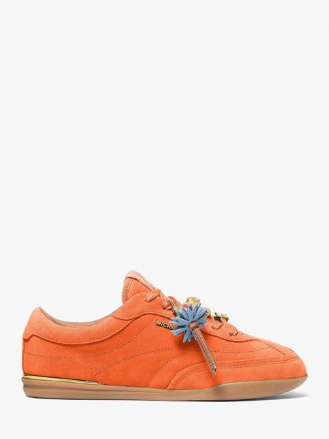 MICHAEL KORS Nolan Embellished Suede Sneaker