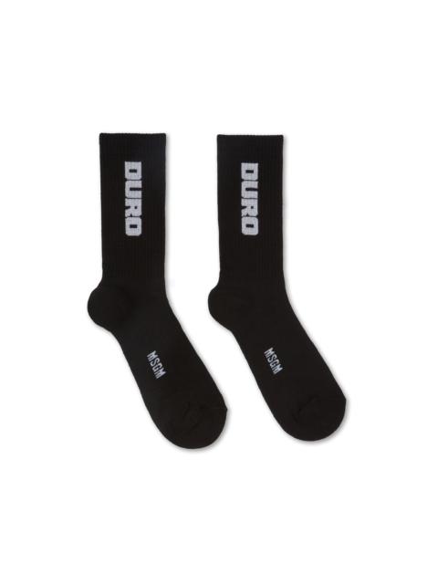 MSGM Socks with jacquard "duro" graphic