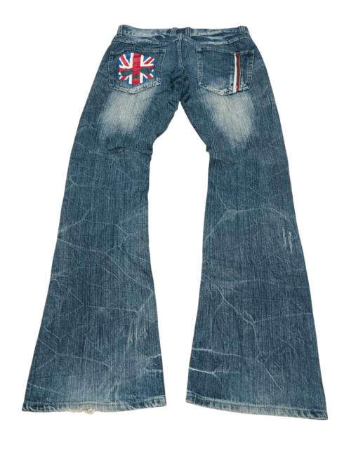 Other Designers Vintage - 🔥JACK SERIKA🔥British Skull Punk Stone Wash Flare Jeans