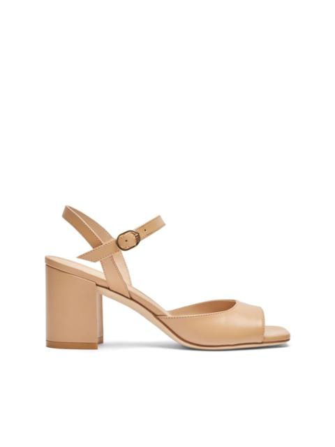 Stuart Weitzman 75mm Tia leather sandals