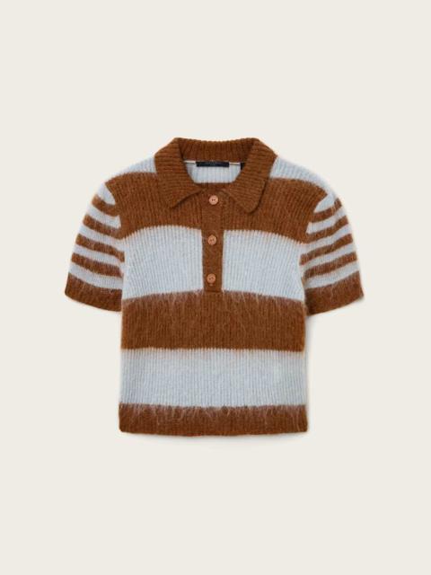 ALLSAINTS CLEM WOOL BLEND POLO