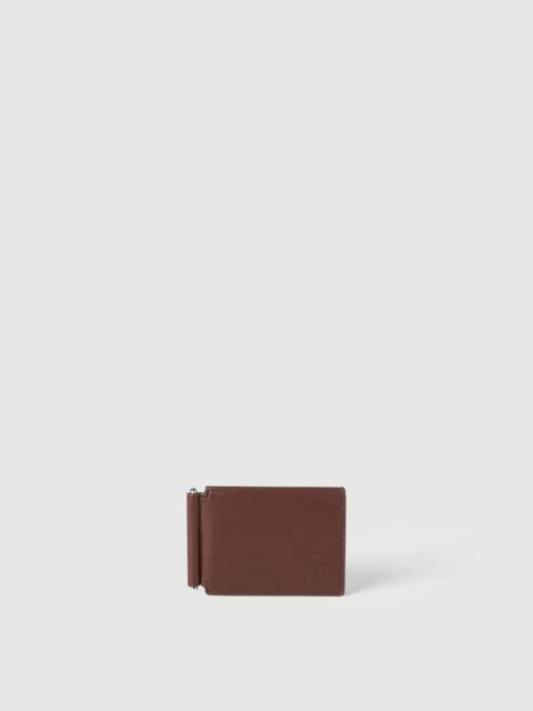 Brunello Cucinelli Smooth calfskin money clip wallet