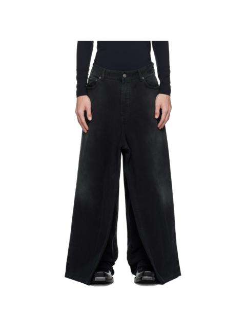 BALENCIAGA Black Double Side Jeans