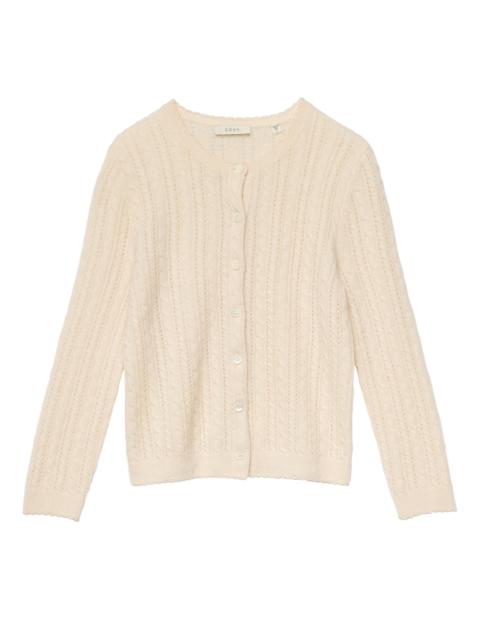 DÔEN DANAE CASHMERE CABLE CARDIGAN
