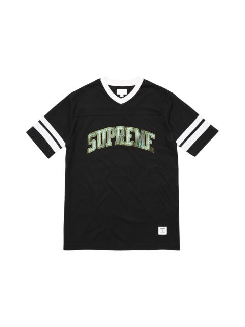 Supreme Supreme Glitter Arc Football Top Black