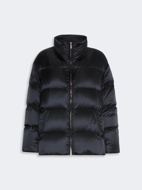 Max Mara ADORATO Roomy puffer jacket in water-repellent plain-weave fabric - BLACK