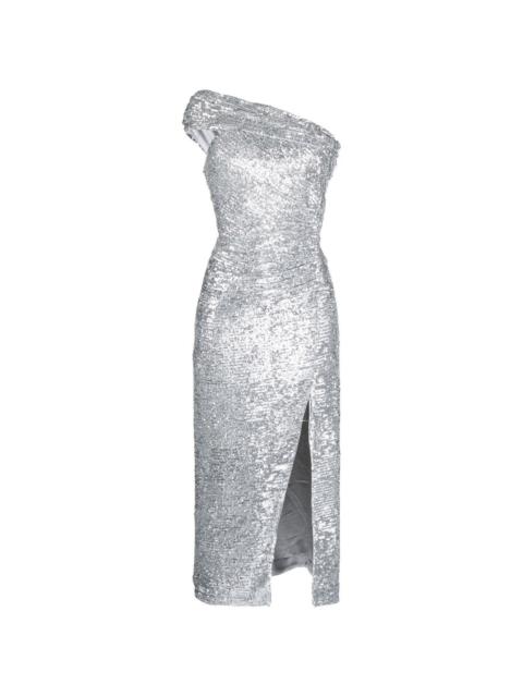 Zay Hammered sequin-embellished dress