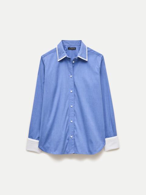 J.CREW Jules double-layer button-up shirt in Greenwich poplin