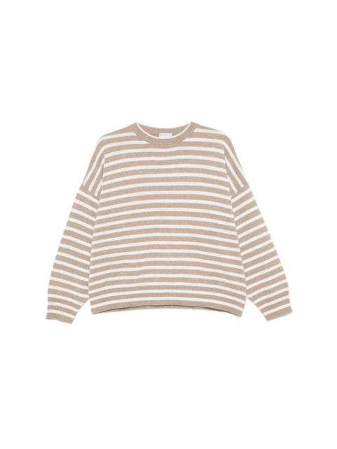 stripe-pattern jumper