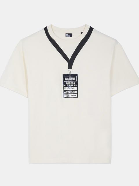 The Kooples WHITE BACKSTAGE SERIGRAPHY T-SHIRT