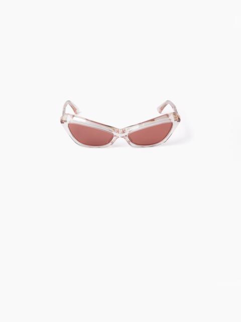 NINA RICCI WAVES CAT-EYE TRANSPARENT SUNGLASSES