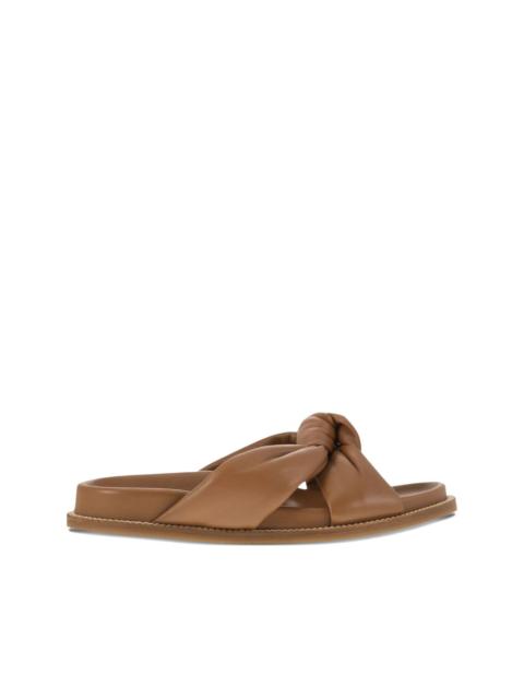 FABIANA FILIPPI knot-detail leather sandals