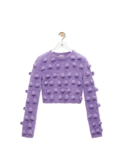 Loewe Cropped sweater in alpaca blend