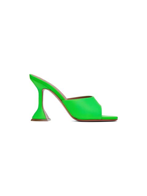 Green Lupita Slipper Heeled Sandals