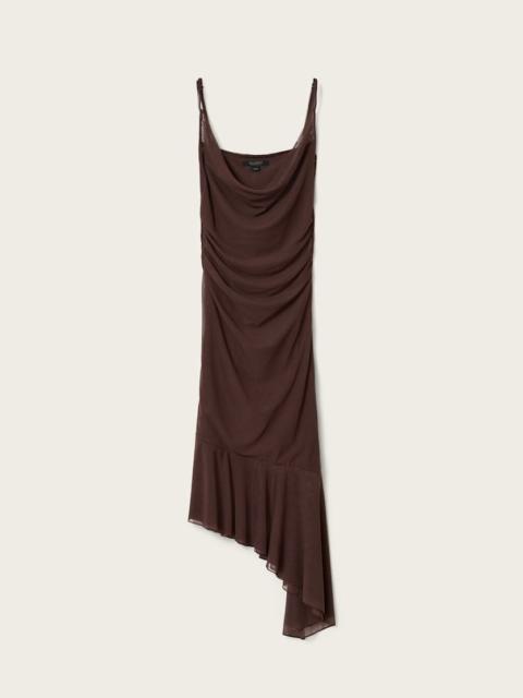 ALLSAINTS BEA MESH MIDI DRESS