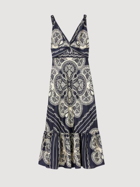 Sandro Patterned maxi dress