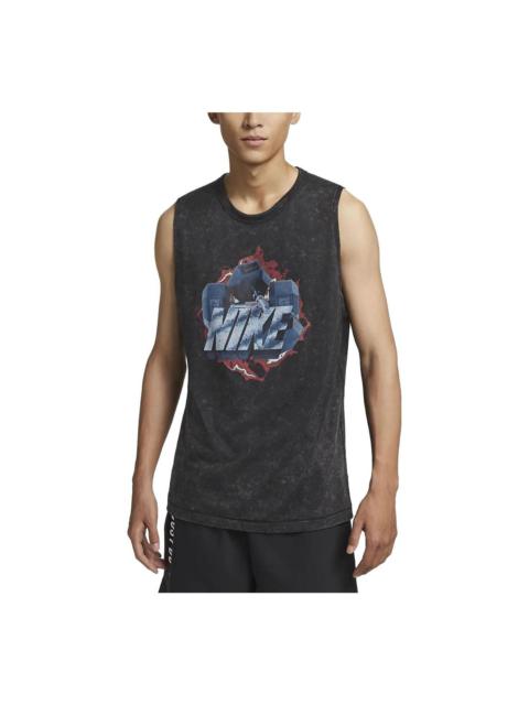 Nike Nike Dri-FIT Training Gym Tank Top 'Black' DX0909-010