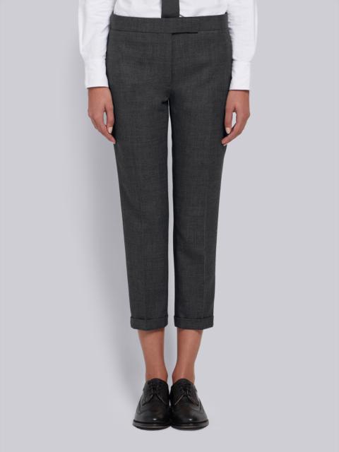 Thom Browne Dark Grey 2-Ply Wool Fresco Lowrise Skinny Trouser