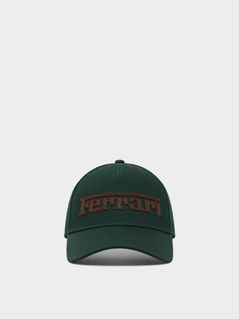 Ferrari Cotton Twill Baseball Cap with Ferrari Embroidery
