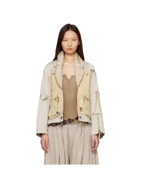Isabel Marant Beige Julissa Cotton Bomber Jacket