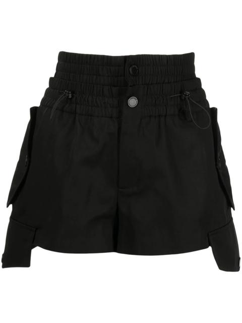 Monse smocked-detail cargo shorts