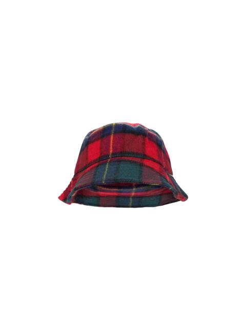 AIMÉ LEON DORE WOOL PLAID BUCKET HAT "RED" FW23AH031 RED PLAID