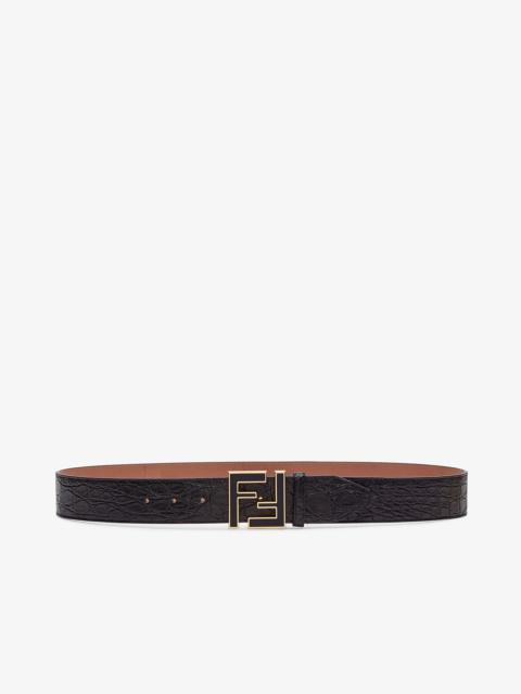 FENDI Black caiman belt