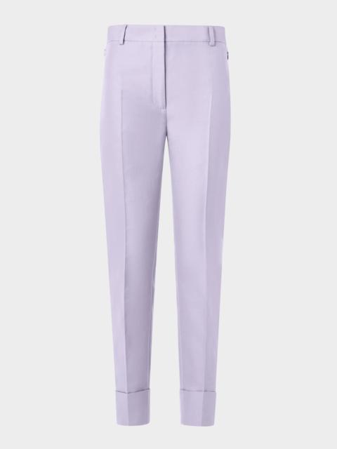 AKRIS Maxima Cotton Silk Cropped Pants