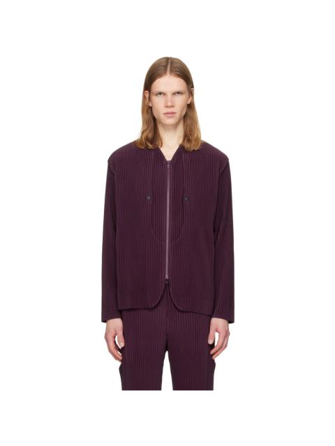 ISSEY MIYAKE Burgundy Quarry Jacket