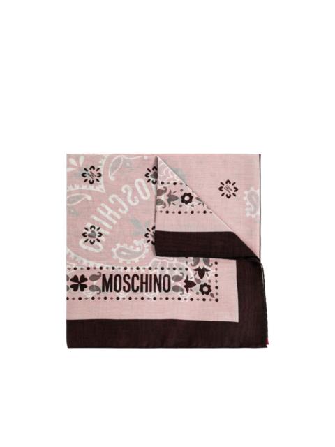 Moschino logo-detail scarf