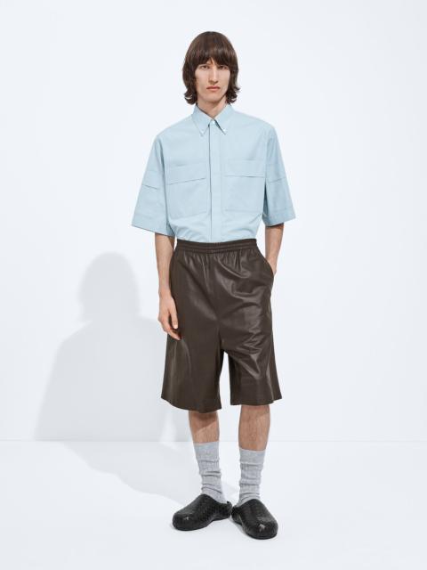 Bottega Veneta Leather Shorts
