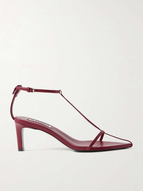 Leather sandals Red