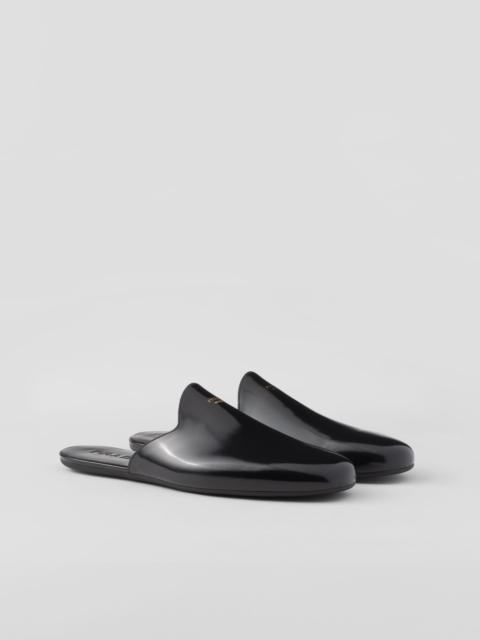 Prada Brushed leather slippers