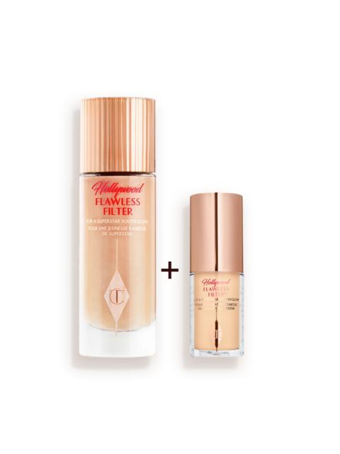 Charlotte Tilbury HOLLYWOOD FLAWLESS FILTER FULL-SIZE + TRAVEL-SIZE DUO FULL SIZE + FREE TRAVEL SIZE