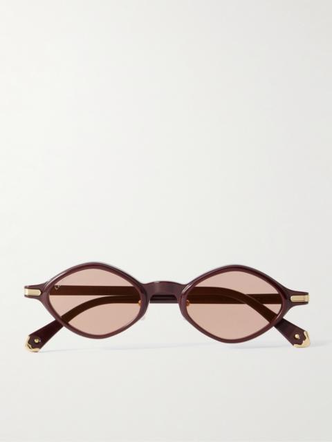Cartier Signature Round-frame Acetate Sunglasses