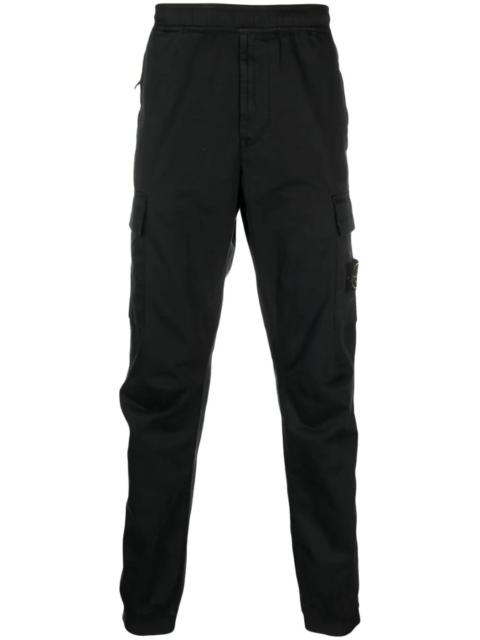 Stone Island STONE ISLAND Cargo Logo Trousers New Season Black