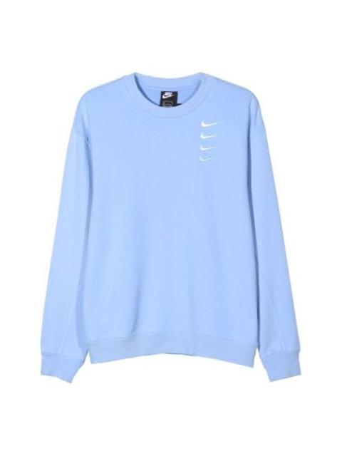 Nike Nike Swoosh Four hook gradual change round neck sweater light blue DA3193-431