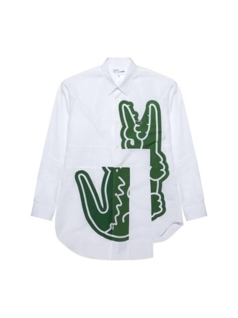 logo-embroidered cotton shirt