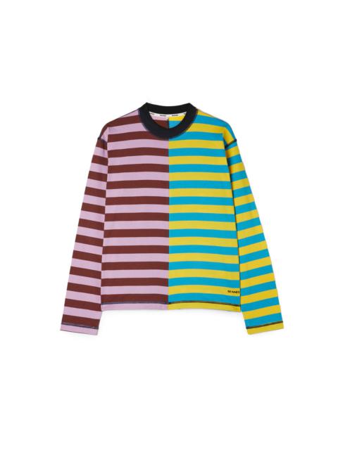 SUNNEI PANEL LONGSLEEVE T-SHIRT / mixed stripes