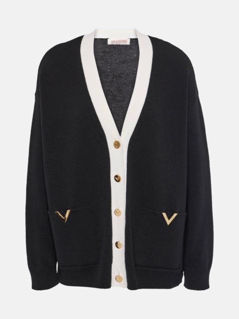 Valentino VGold virgin wool cardigan