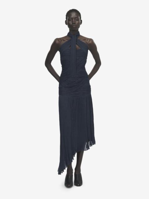 Alexander McQueen Asymmetric Ruched Dress