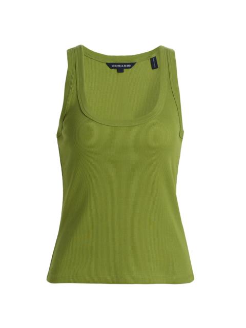 VERONICA BEARD Women's Birke Rib-Knit Cotton Tank - Cactus