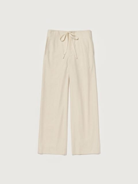 AURALEE WOOL FULLING FLANNEL DRAWSTRING PANTS