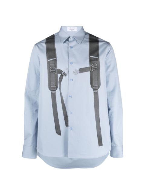 backpack-print cotton shirt