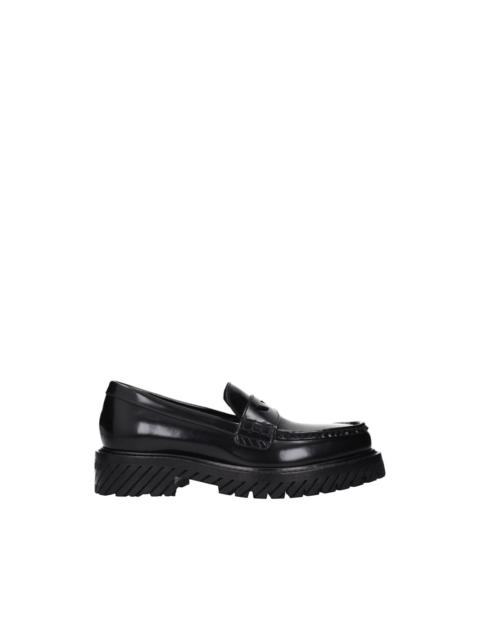 Off-White leather loafers