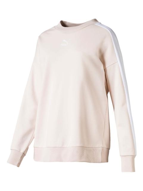 PUMA T7 crew-neck striped sweatshirt