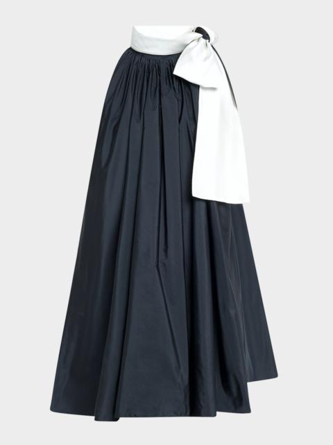 Max Mara Beber Bow-Neck Shift Mini Dress